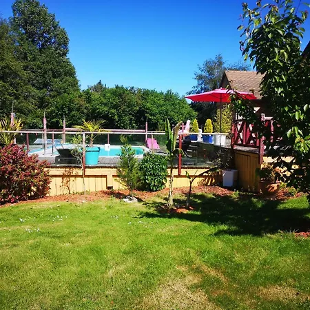 Villa Maison Architecte En Bois Avec Piscine Et Jacuzzi *